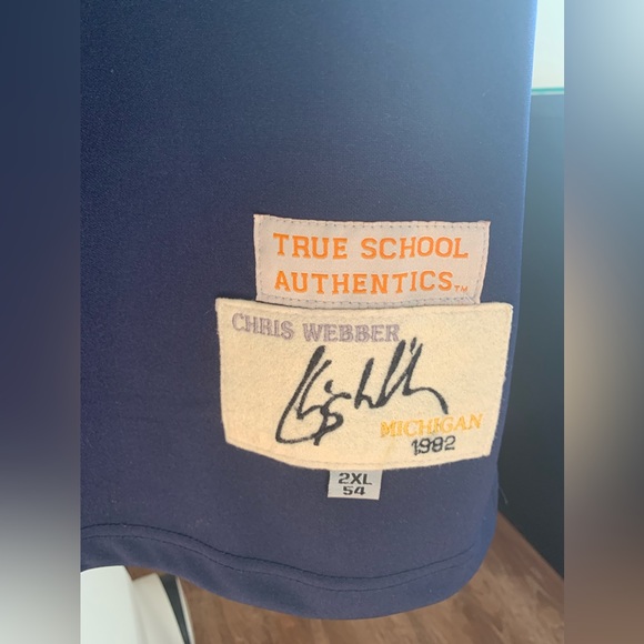 Authentic Chris Webber Michigan Jersey - Picture 3 of 4